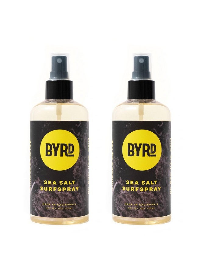 Byrd Sea Salt Surfspray, Salty Coconut Scent, Texturizing and Volumizing Spray, Hydration and Hair Shine Spray, Surfer Hair, Safe for All Hair Types, 8 Fl Oz, Pack of 2