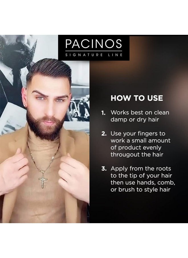 Pacinos Signature Line Clay Hair Paste - Long Lasting Styling Wax with Firm Hold for All Hair Styles 4 Oz