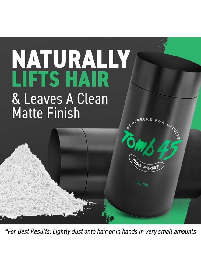 Tomb45 Pure Powder for Hair Styling, Texturizing & Volumizing Powder with Natural Matte Finish