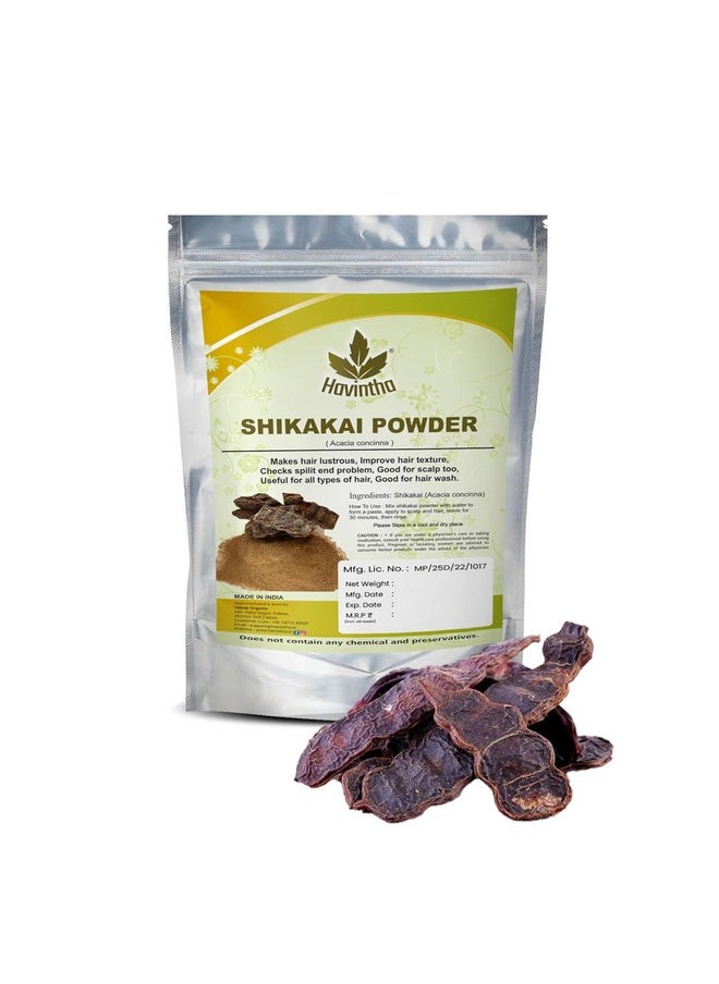 Havintha Amla Reetha Shikakai Bringraj & Hibiscus Powder For Hair - each 227 Grams (Combo Pack of 5)