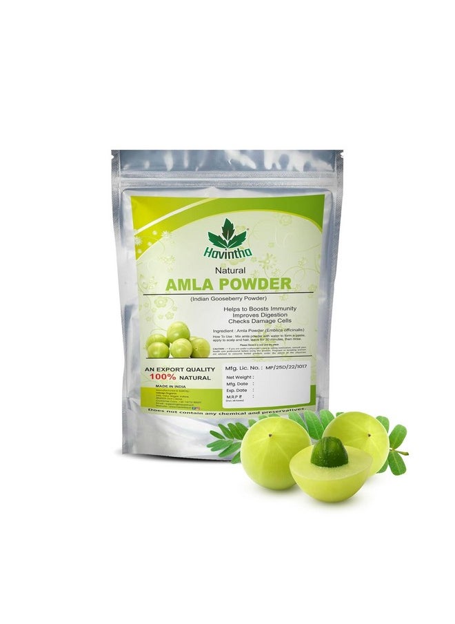 Havintha Amla Reetha Shikakai Bringraj & Hibiscus Powder For Hair - each 227 Grams (Combo Pack of 5)