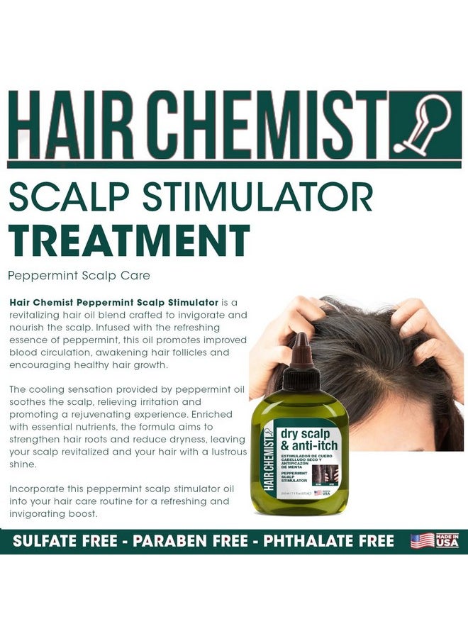 Hair Chemist Peppermint Scalp Stimulator for Dry Scalp & Anti-Itch 7.1 Ounces - Soothing Solution for Scalp