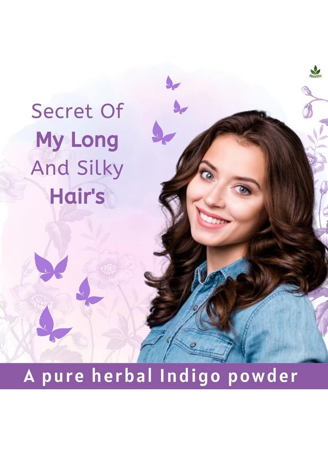 Havintha Indigo Powder For Black Hair | Herbal Indigo Leaf/Indigofera Tinctoria Powder, for Natural Hair Coloring | No Added Colour Or Preservatives 227g (Pack of 3)