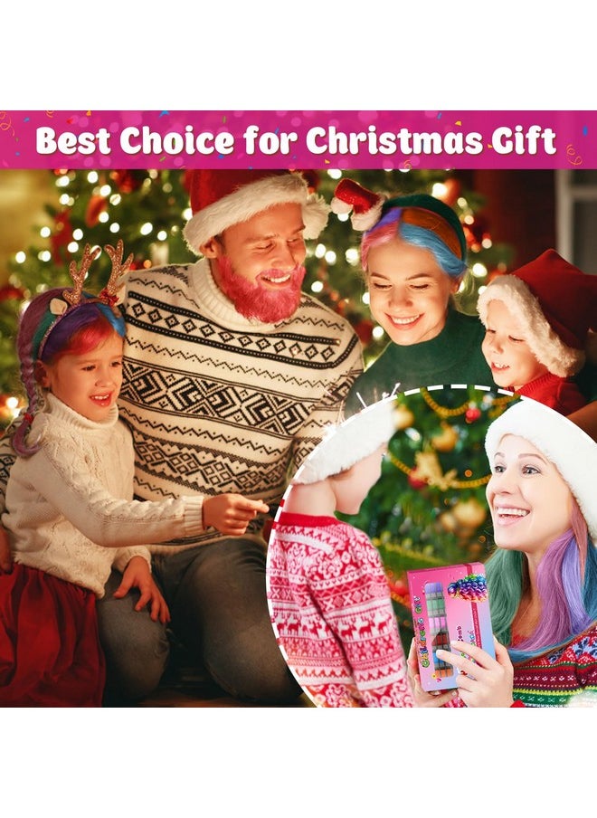 New Hair Chalk Comb Temporary Hair Color Dye for Girls Kids, Washable Hair Chalk for Girls Age 4 5 6 7 8 9 10-12 Birthday Christmas New Year Cosplay Hair DIY Party