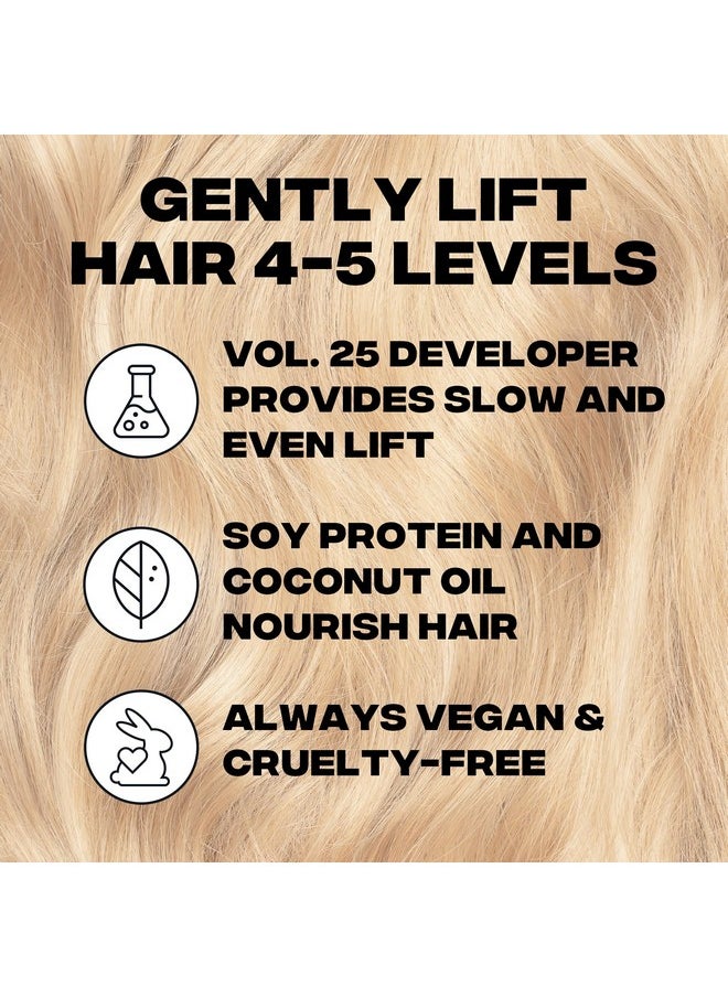 Good Dye Young Hair Lightener Kit with Dust Free Powder Lightener and 25 Volume Developer - Moisturizing Bleaching Kit - Vegan Hair Bleach (4 oz.)