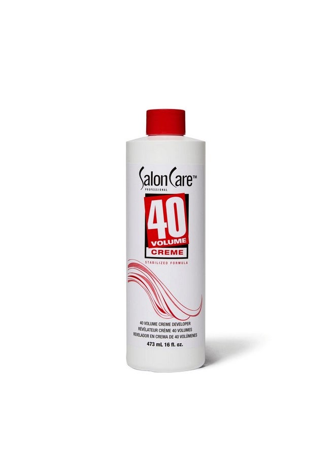 Salon Care 40 Volume Creme Developer 16 Oz