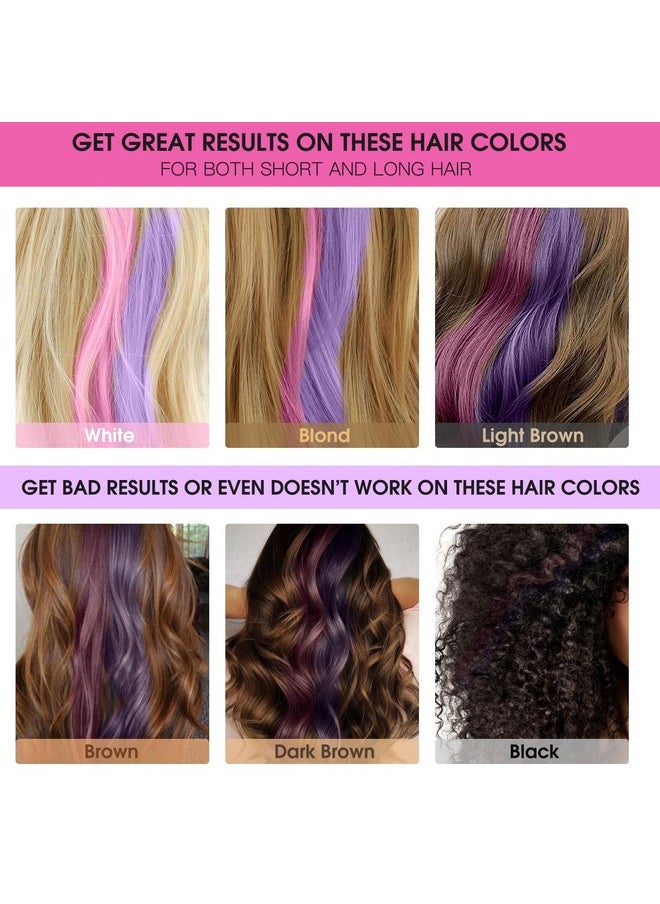 MSDADA Hair Chalk - New Hair Chalk Comb Temporary Bright Washable Hair Color Dye for Girls Kids with Hair Extensions Clips - Birthday Party Christmas Gifts Toys for Girls Kids Age 6-8-10-12 Years Old