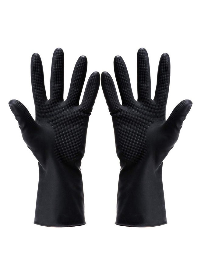 Hair Dye Gloves,Professional Hair Coloring Accessories for Hair Salon Hair Dyeing,2pcs（1 left+1 right）,black