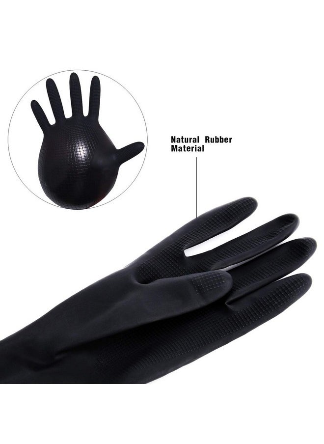 Hair Dye Gloves,Professional Hair Coloring Accessories for Hair Salon Hair Dyeing,2pcs（1 left+1 right）,black