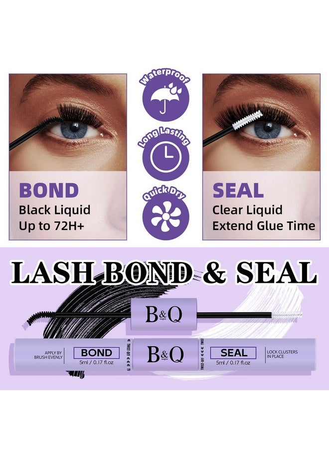 Lash Extension Kit 280Pcs Volume Individual Lashes Kit Superfine Individual Lashes 10-18Mm Soft D Curl Lash Clusters Kit With Bond And Seal Lash Tweezers For Self Use （Kit，70D+90D-10-18Mix）