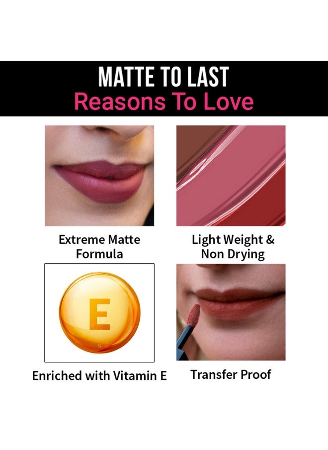 Matte To Last ! Liquid Lipstick - Maharani 02 (5Ml)