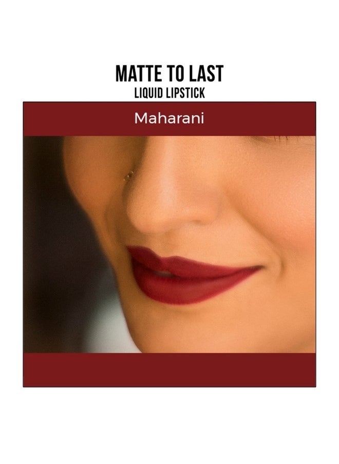 Matte To Last ! Liquid Lipstick - Maharani 02 (5Ml)