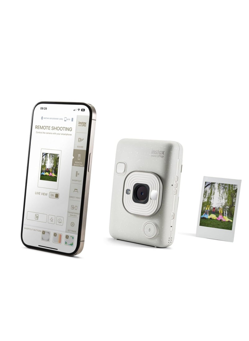 Fujifilm INSTAX Mini LIPLAY Hybrid Instant Camera Misty White