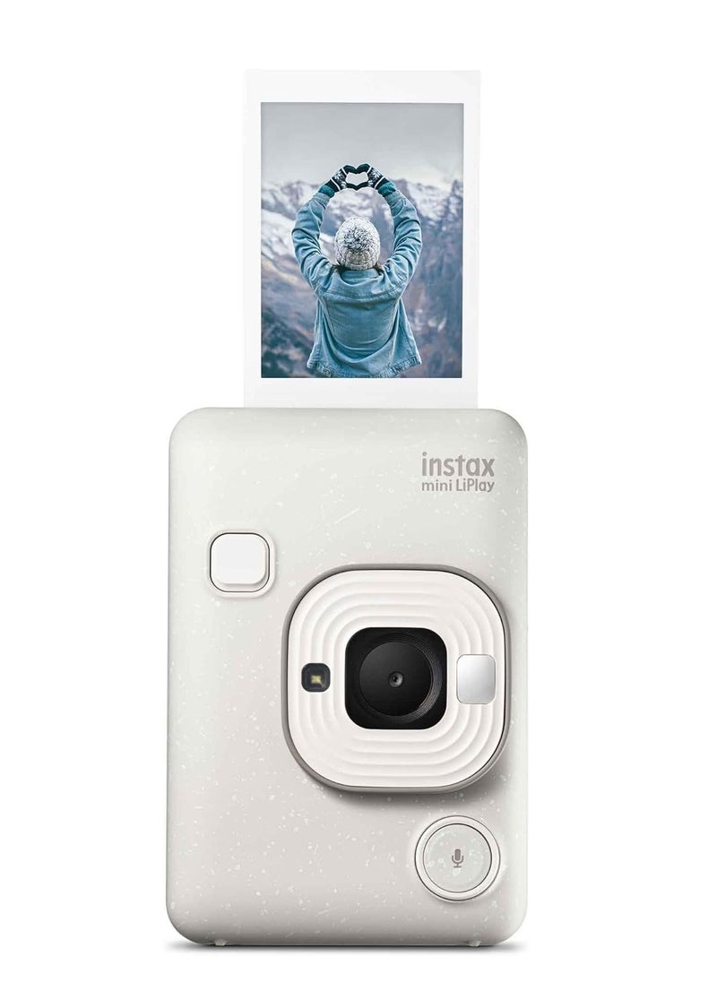 Fujifilm INSTAX Mini LIPLAY Hybrid Instant Camera Misty White