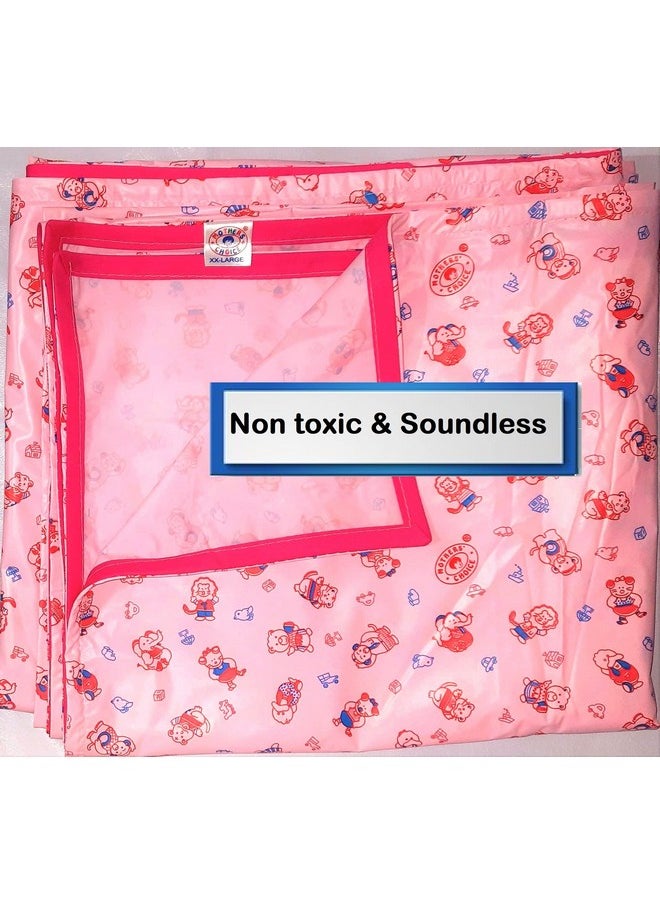 ® King Waterproof Pvc Plastic Mattress Protector/Bed Protection Sheet For Baby And Adult, 95 X 73 Inches - Pack Of 1, Pink