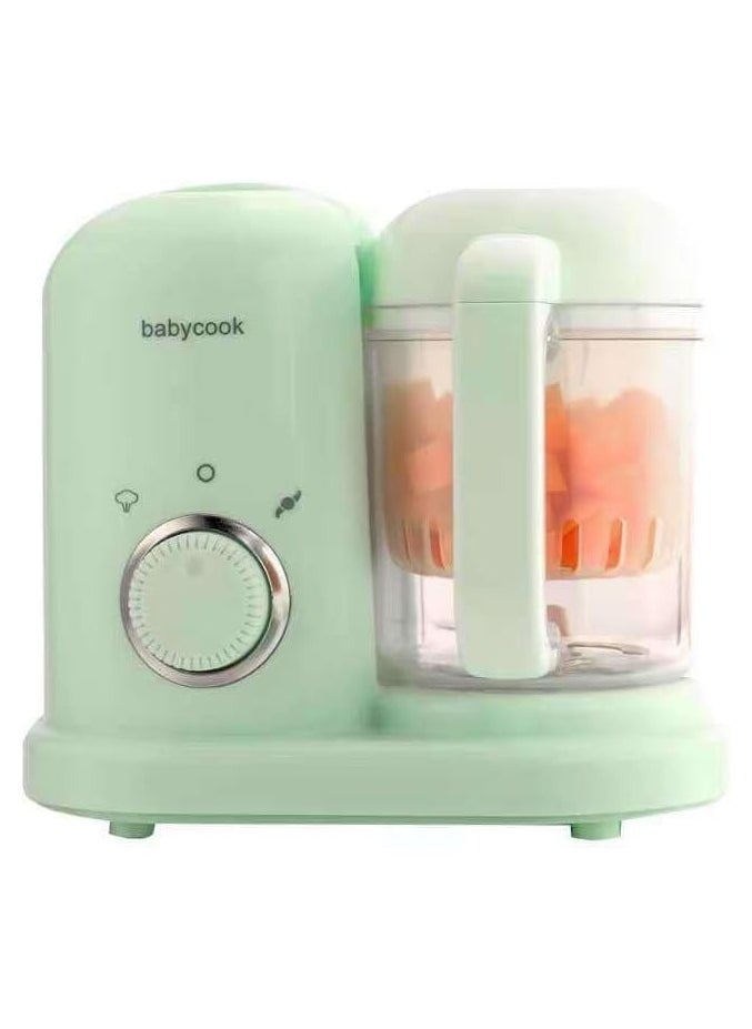 Baby Food Processor with Steamer And Grinder Multi-Purpose Baby Food Blender For Cooking Healthy Organic Food, Ideal for Baby, BPA Free (Green)