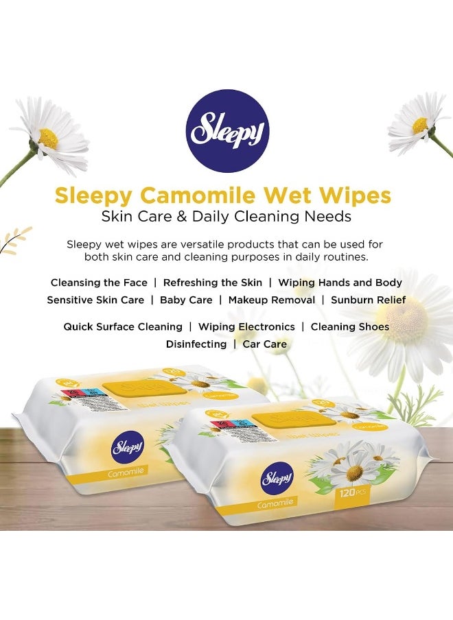 Baby Fresh Wipes Camomile Scent, 1200 Sheets, Alcohol Free, Gentle On The Skin For A Refreshing And Clean Body