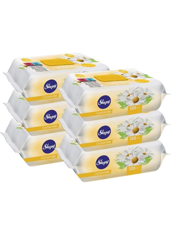 Baby Fresh Wipes Camomile Scent, 720 Sheets, Alcohol Free, Gentle On The Skin For A Refreshing And Clean Body