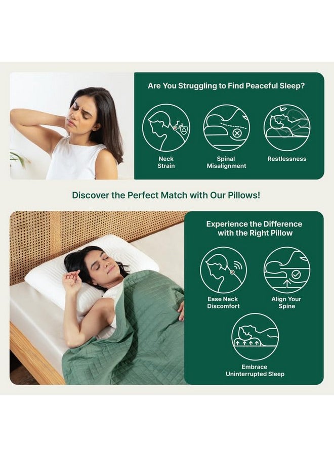 The White Willow Pillow for Neck Pain Relief-HR Hard Memory Foam Pillow-Orthopedic Bed Pillow for Sleeping-Cervical Pillow for Neck & Shoulder Pain-Firm Pillow for Back Pain-King Size-5