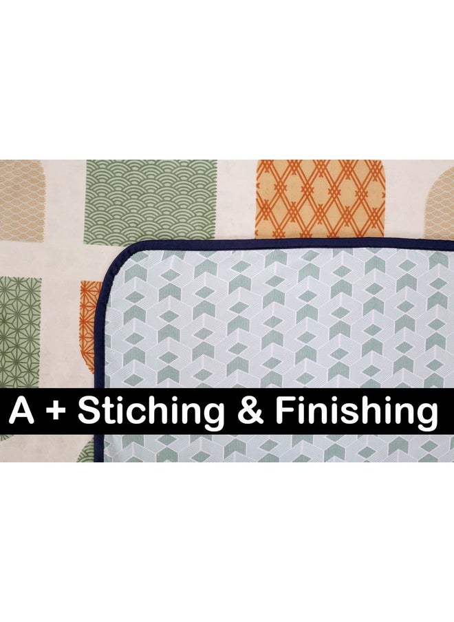 BSB HOME Pure Cotton 120 GSM Reversible Soft Light Weight Printed Double Bed Blanket/AC Dohar/Summer/Skin Friendly Dohar-220x230 cm- Beige