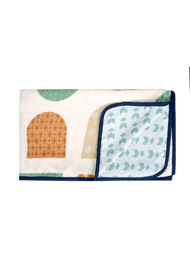 BSB HOME Pure Cotton 120 GSM Reversible Soft Light Weight Printed Double Bed Blanket/AC Dohar/Summer/Skin Friendly Dohar-220x230 cm- Beige