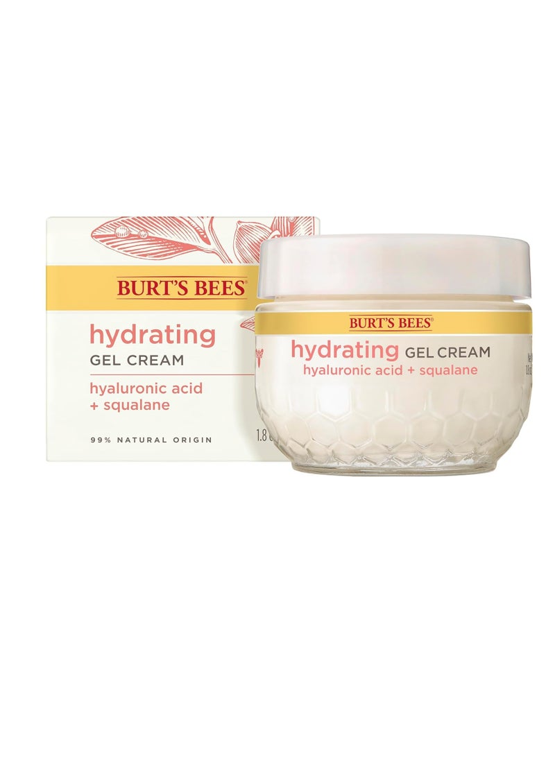 Burt's Bees Truly Glowing Replenishing Gel Cream, Moisturizer with Hydrate and Glow Complex for Normal and Combination Skin, 1.8 Fluid Ounces