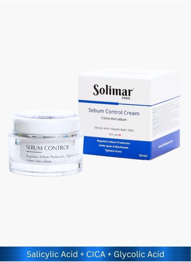Sebum Control Cream - For Acne & Oily Skin