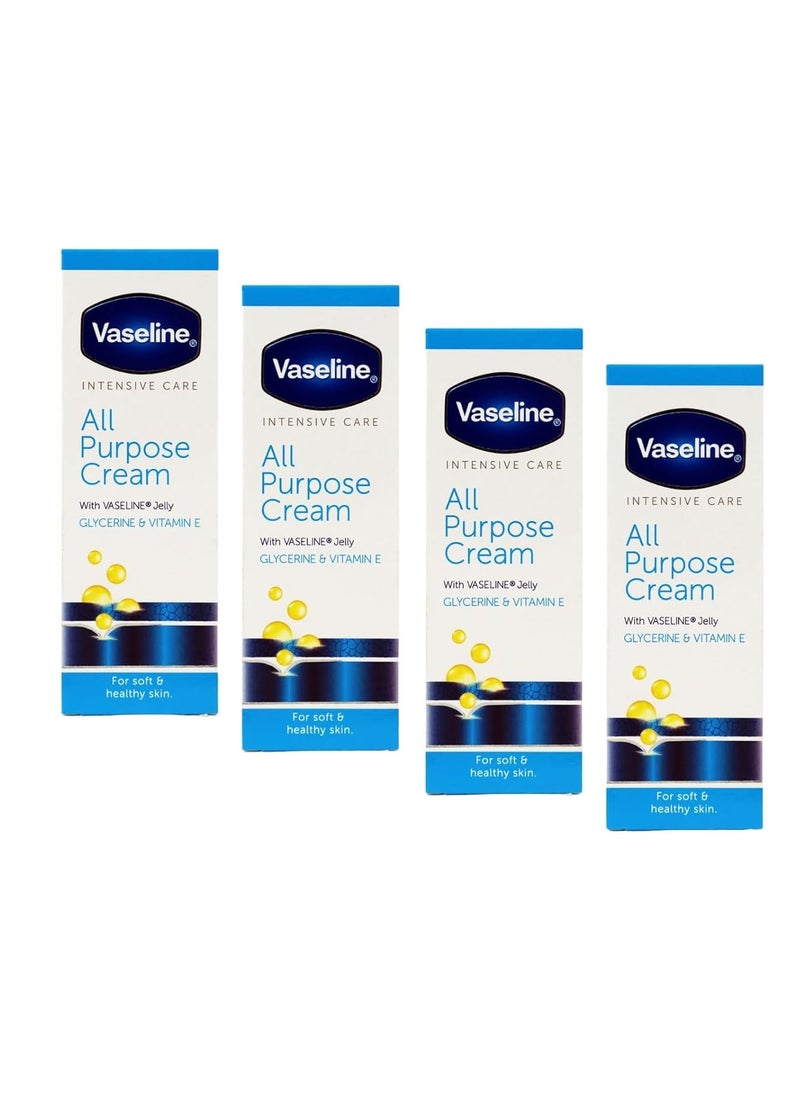 Vaseline Intensive Care All Purpose Cream, Cracked Skin Relief, 4-Pack. 1.41 FL Oz Each, 4 Tubes