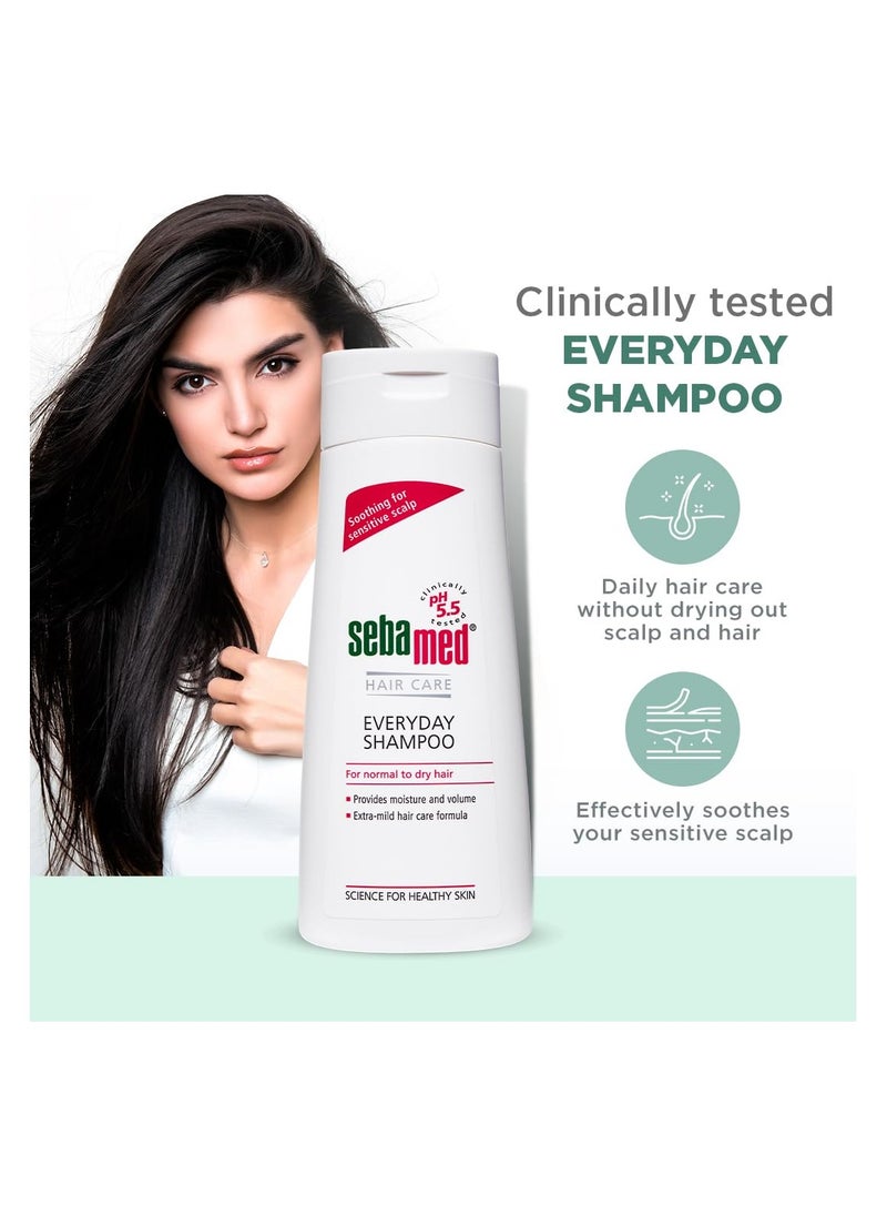 Everyday Shampoo | Soothing for sensitive scalp| Normal to Dry scalp | Dermatologically & clinically tested | 200ml