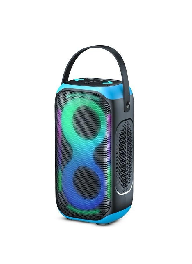 Soundboom Portable Bluetooth Speaker with Bass Sound, LED Lights USB Support