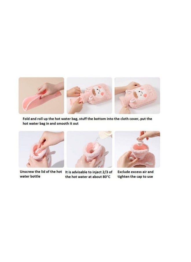 Mayatra's Hot Water Bag with Soft Cover for Pain Relief - Heating Pad Hot Water Bottle & Rubber Bottle for Hot Water Bag for Pain Relief, Bottle, Heating Bag - 1000 ML (Multicolor)