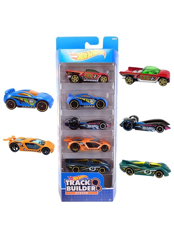 Hot Wheels 5-Car Pack of 1:64 Scale Vehicles, Gift For Collectors & Kids Ages 3 Yrs & Up-Color & Design May Vary, Multi color