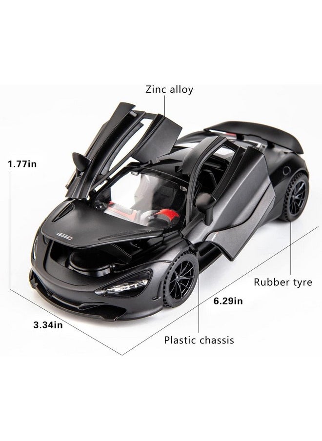 Sky Tech® McLaren 720s Model Car Sports Car 1:32 Exclusive Alloy Metal Pull Back Die-cast Car Diecast Metal Pullback Toy car with Openable Doors & Light Music Gifts Toys for Kids【Colors as Per Stock】