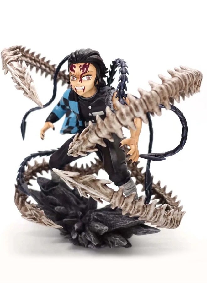 Demon Slayer: Kimetsu no Yaiba Tanjiro Kamado Action Figure Decorative Resin Sculpture Home Decor Statue, Art Figurine Home Ornament Decoration for Office, Living Room, Bedroom, Book Shelf, TV Cabinet, Desktop