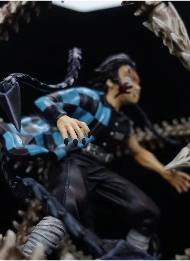 Demon Slayer: Kimetsu no Yaiba Tanjiro Kamado Action Figure Decorative Resin Sculpture Home Decor Statue, Art Figurine Home Ornament Decoration for Office, Living Room, Bedroom, Book Shelf, TV Cabinet, Desktop