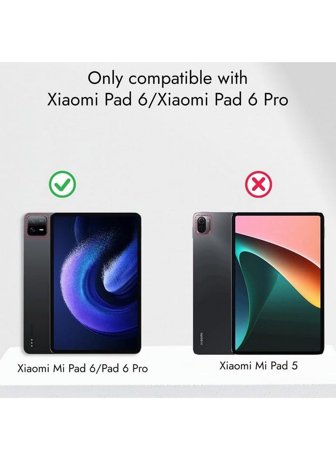 Robustrion Cover for Xiaomi Mi Pad 6 Cover, Trifold Flip Case Cover with Pencil Holder for Xiaomi Mi Pad 6 11 inch, Support Auto Sleep Wake - Black