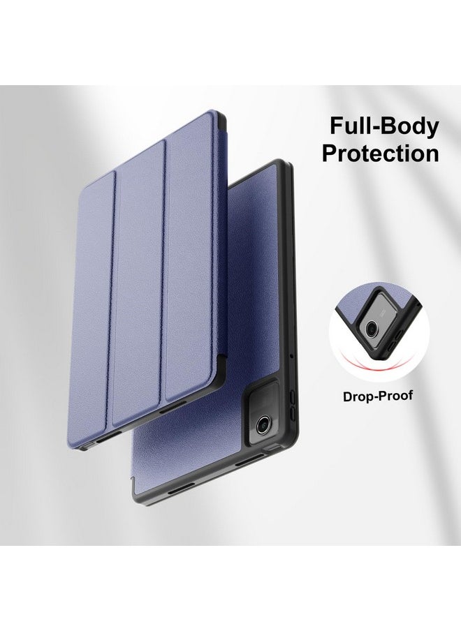 جراب YRH لجهاز Lenovo Tab M11 مع حامل قلم، غطاء خلفي ناعم من مادة TPU لجهاز Lenovo M11 اللوحي مقاس 11 بوصة TB330FU، أزرق داكن