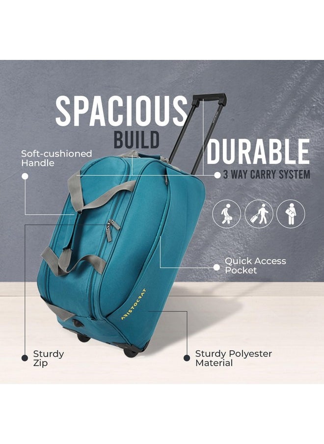 Aristocrat Polyester 63 Cms Teal Blue Travel Duffle (Rookie)