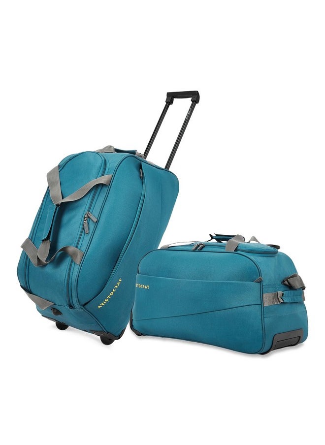 Aristocrat Polyester 63 Cms Teal Blue Travel Duffle (Rookie)