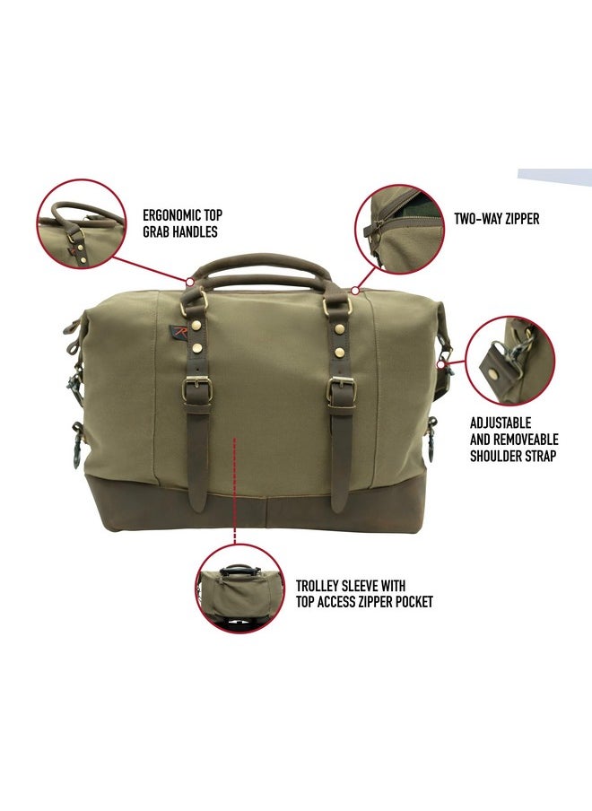 Rothco 80889: Vintage Carry-On Travel Bag - Olive Drab