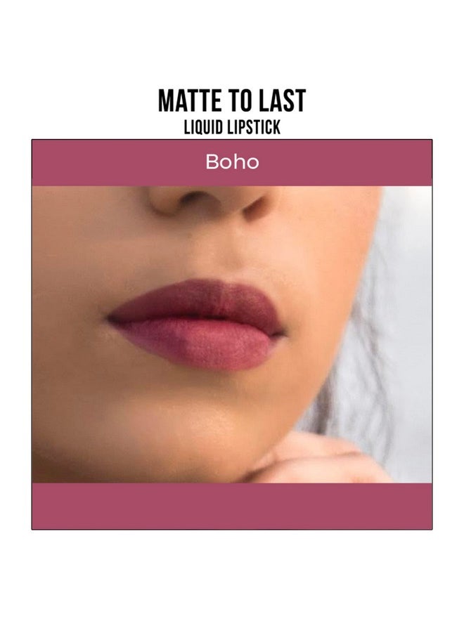 Matte To Last Liquid Lipstick, Matte Finish, 5Ml - 16 Boho