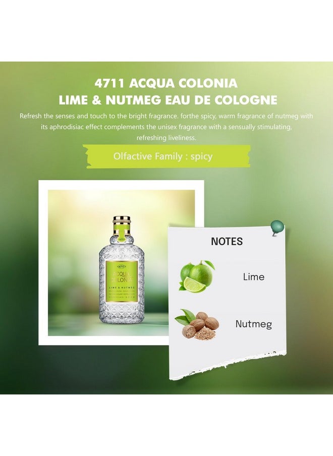 4711 Acqua Colonia Lime & Nutmeg Eau de Cologne 170 ml + 50 ml (Pack of 2)