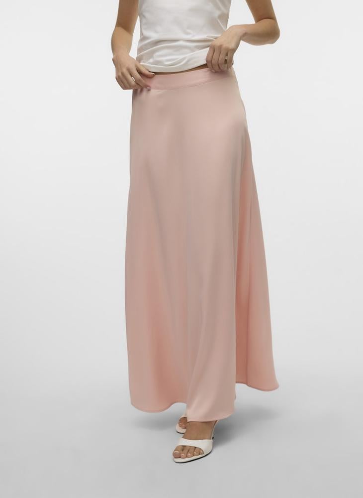Vmlilja Solid A-Line Maxi Skirt