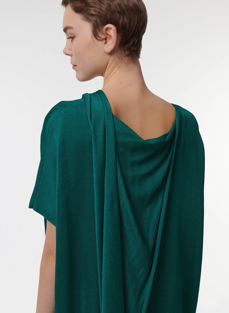 Scarf Detail Knit Dress