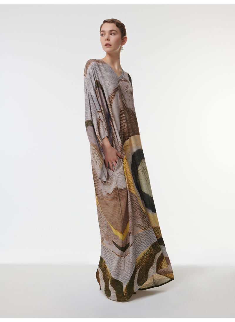 Abstract Print Kaftan