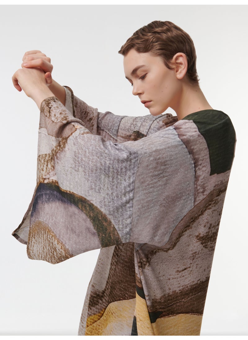 Abstract Print Kaftan