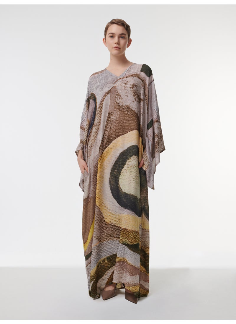 Abstract Print Kaftan