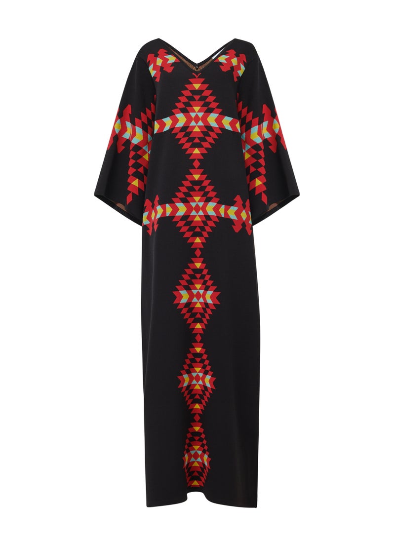 Jacquard Knitted Kaftan