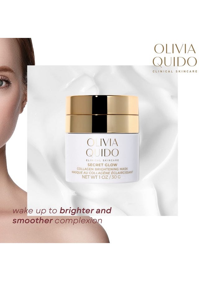 Clinical Skin Care Secret Glow |Anti-Aging Collagen White Mask | Brightening Night Cream For Face And Neck| Intense Brightening Glutathione Formula Smoothens For Dewy & Glowing Complexion