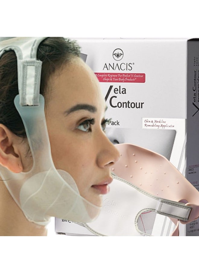 Neck, Chin & Jawline Sculpting V Line Chin Facial Mask and - Face Sagging Skin Garment Strap Bandage. Anacis